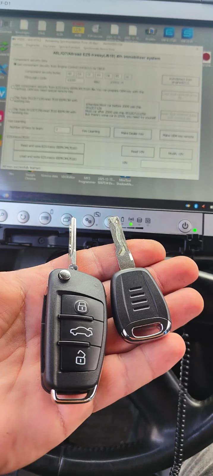 Audi A6 C6 2008 cheie pierdută — adăugare cheie nouă fără original pe loc