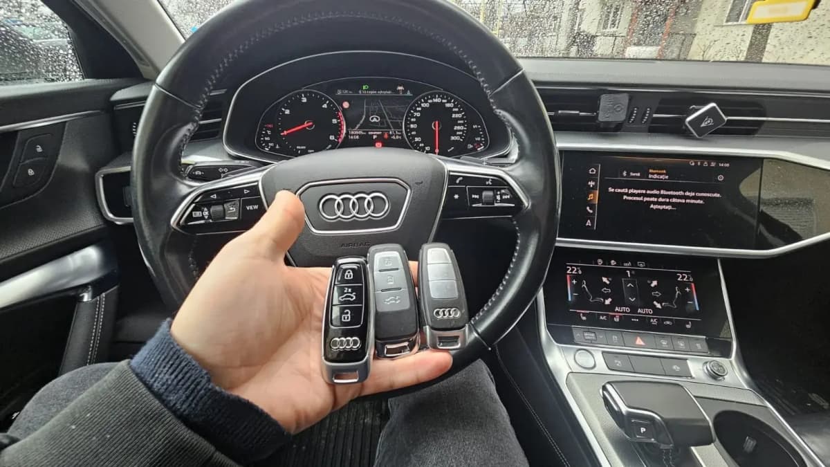Cheie nouă programată pentru Audi A6 C8 2019, 3 chei Advanced Key.
