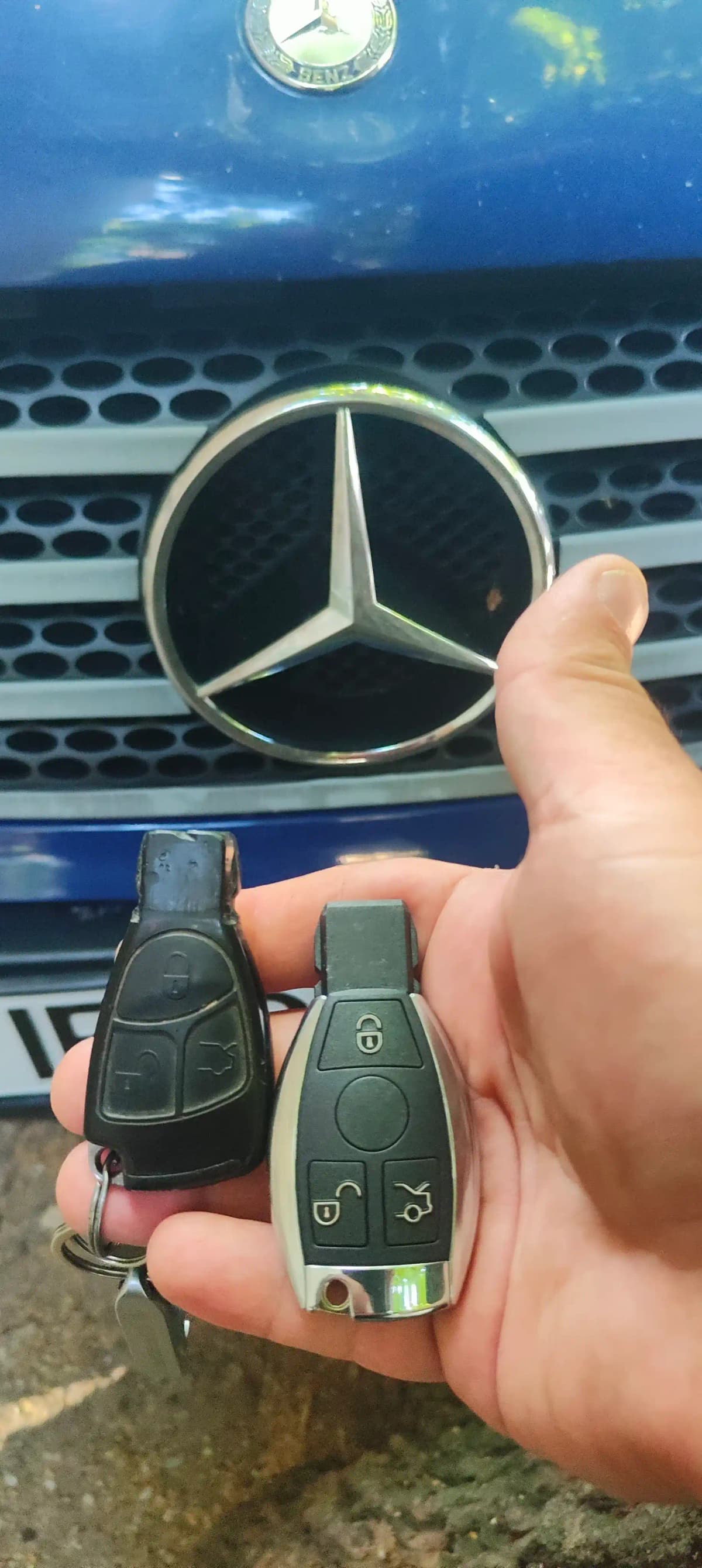 Copie de cheie făcută pentru Mercedes C-Class W203.